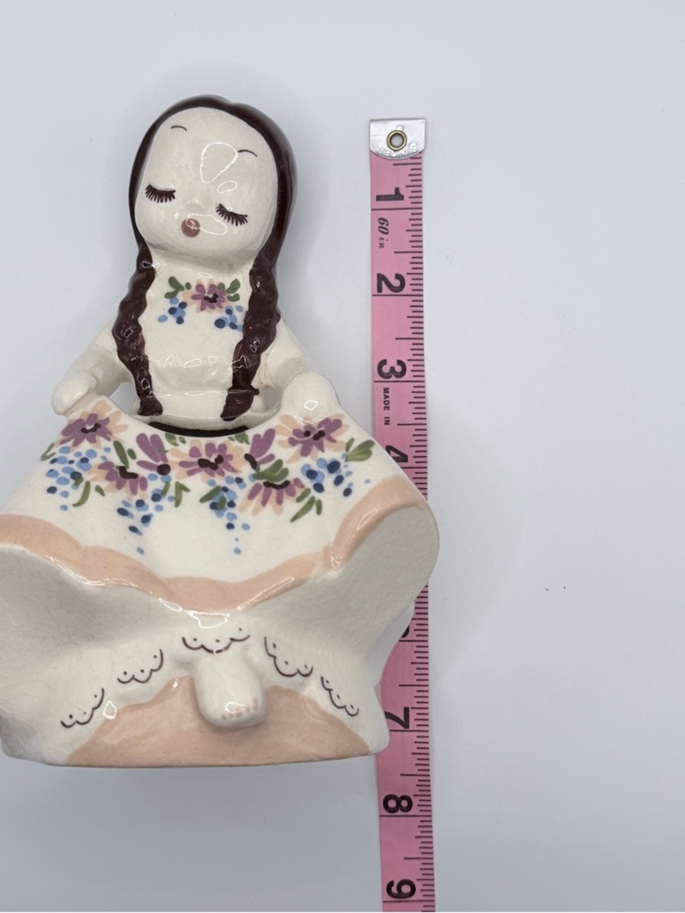 Vintage DeLee Art figural lady planters from the 1940s - Picture 6 of 11